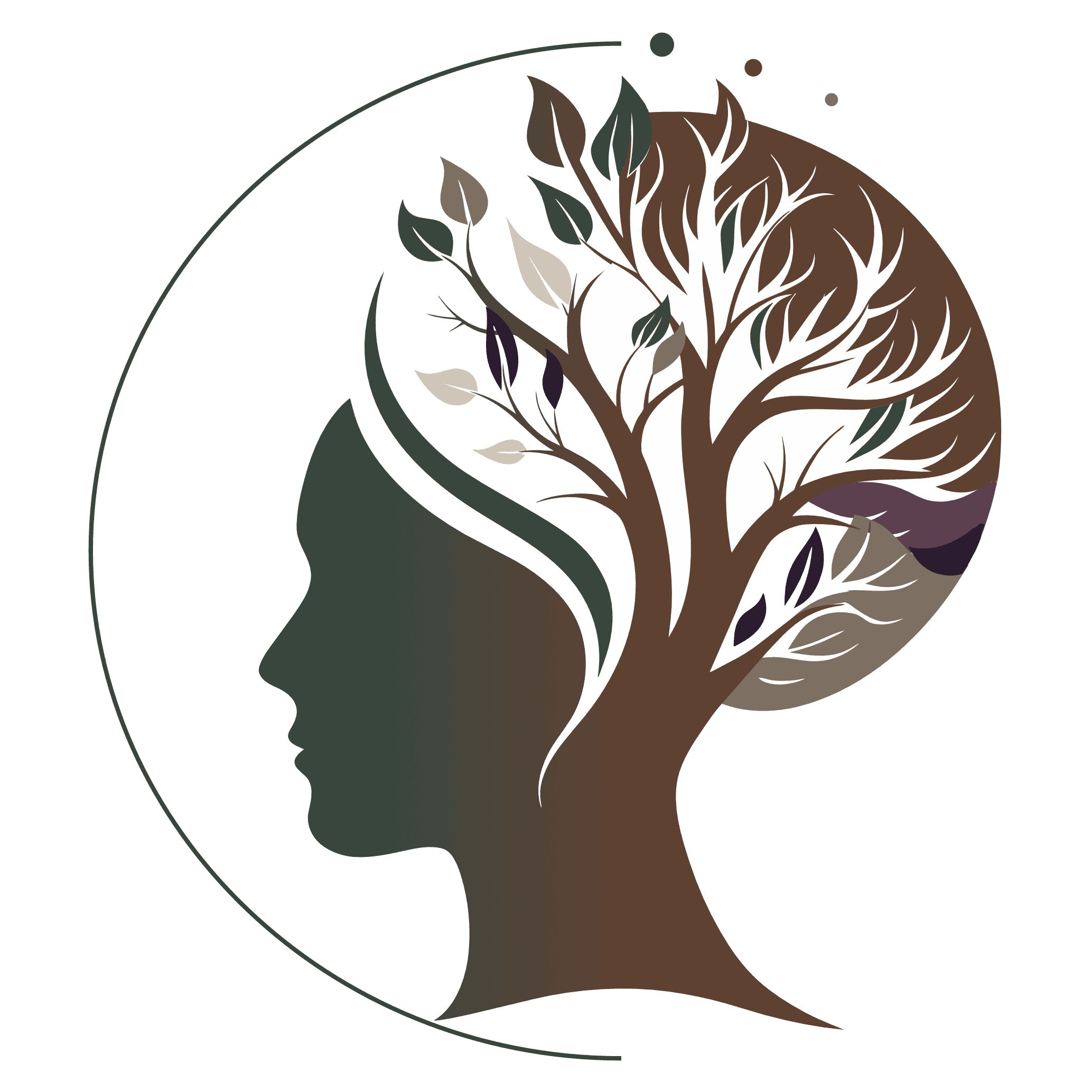 Innenansicht eines Baumkörpers, der eine menschliche Silhouette integriert, symbolisiert persönliches Wachstum und Selbstentwicklung.